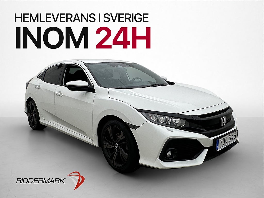 Honda Civic 1.0 129hk Elegance Kamera Navigation 0,51l/mil