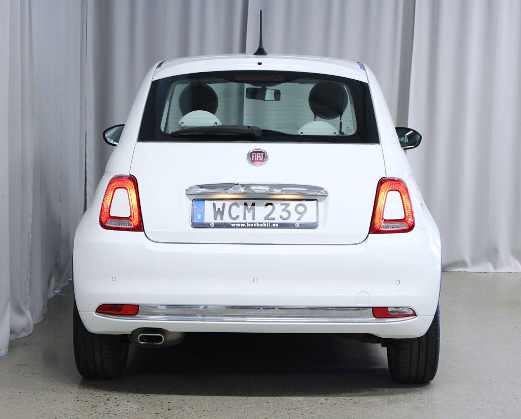 Fiat 500 1.2 69hk Lounge, Panorama, S&V-hjul, Lågmil