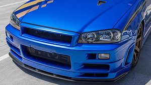 Nissan Skyline R34 GT-R från 2001 har rullat cirka 3 418,4 mil. Foto: Hive Auto Group. 