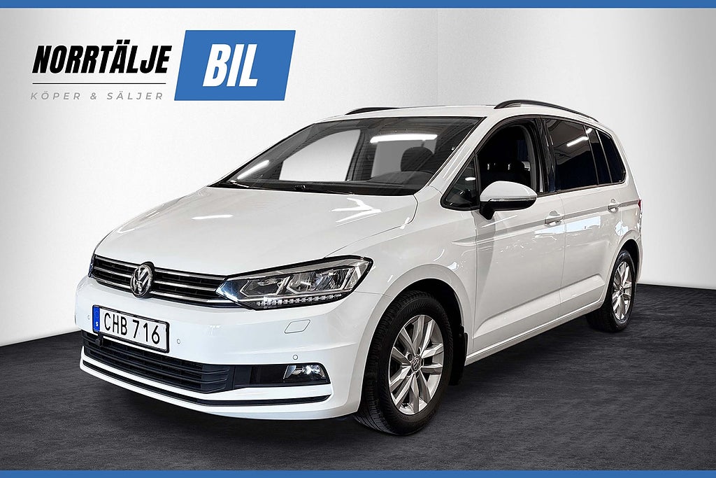 Volkswagen Touran 7-SITS 1.2 110 HK DRAG VÄRMARE BACKKAMERA CARPLAY PDC  