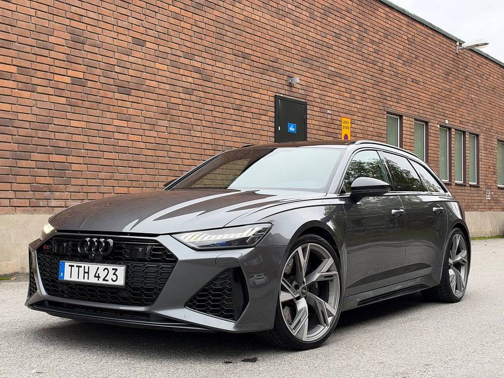Audi RS6 Avant 600hk B&O MATRIX LASER Panorama 22" Leasbar  