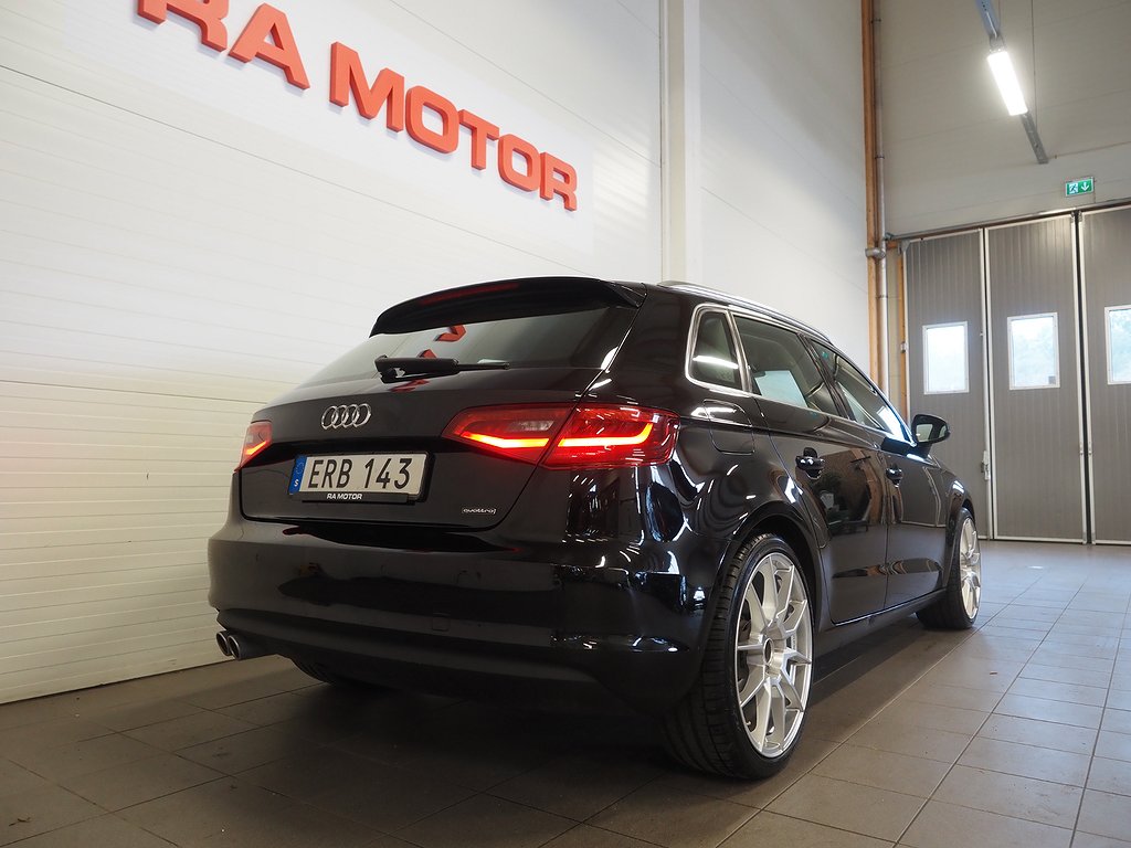 Audi A3 Sportback 2.0 TDI quattro 184hk S Tronic Navi Drag 2015