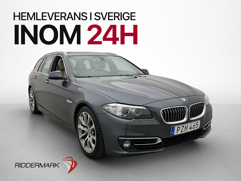 BMW 535 d 313hk Luxury Line Pano Dragkrok Kamera Skinn