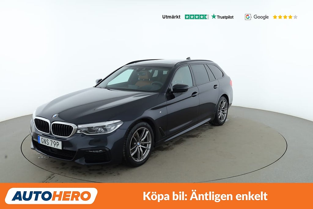 BMW 520d XDrive M Sport / 360-kamera, ACC, Pano, Värmare