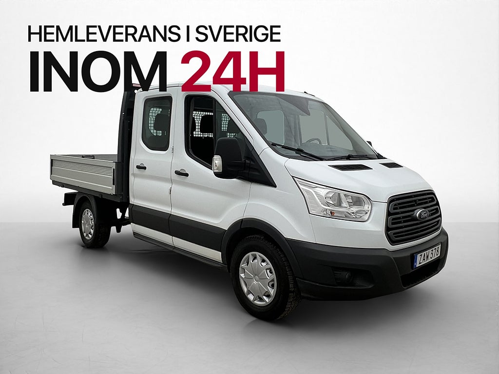 Ford transit 310 Dubbelhytt FLAKBIL Värmare Drag 6-Sits Moms