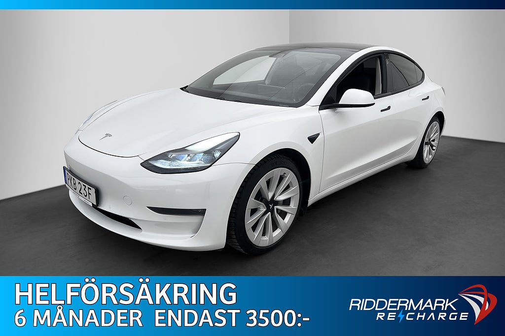 Tesla Model 3 Long Range AWD Autopilot Pano Svensksåld