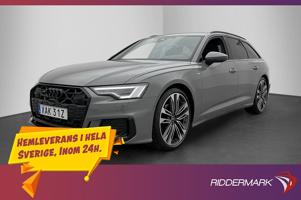 Audi A6 Avant 40 TDI Q S-Line Cockpit B&O Kamera Värm Drag