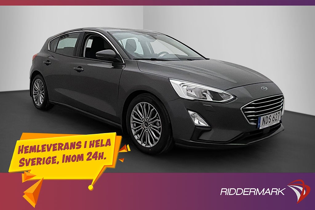 Ford Focus 1.0 125hk Titanium Kamera Rattvärme CarPlay