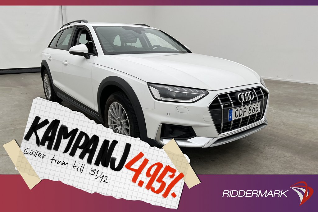 Audi A4 Allroad Q 40 TDI 204hk Matrix D-Värmare 4,95% Ränta