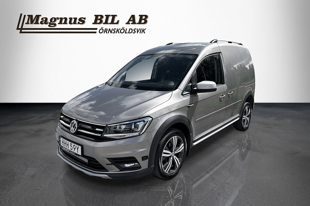 Volkswagen Caddy AlltrackVan 2.0 TDI Automat 4Motion Värmare Drag1 Ägare 2020 till salu hos Magnus Bil