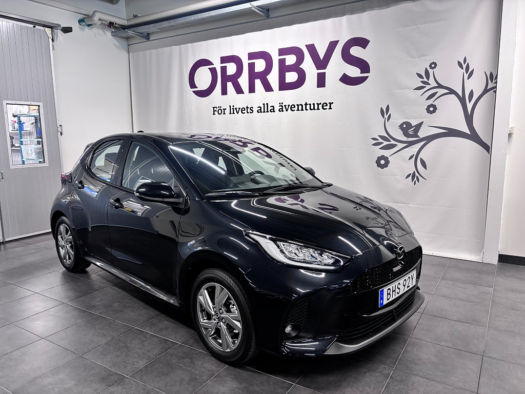 Mazda 2 Hybrid 116hk, Exclusive-line, Rattvärme, Backkamera