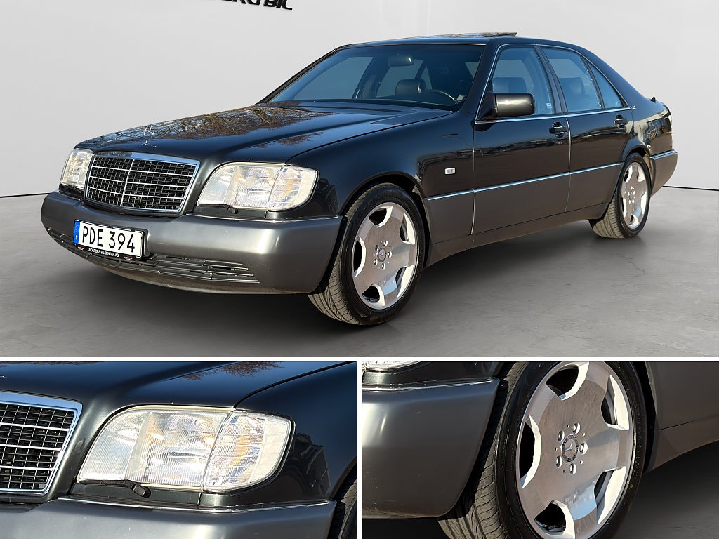 Mercedes-Benz 600 SE Automat V12 408HK Taklucka Helskinn Elstolar SE UTR 