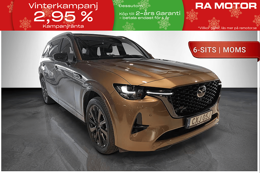 Mazda CX-80 PHEV | 6-Sits | HOMURA PLUS | MOMS/VAT | DRAG 2024