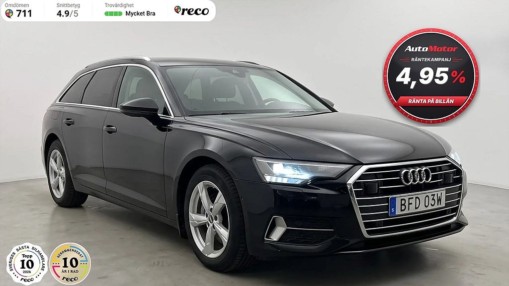 Audi A6 Avant 40 TDI 2.0 TDI Proline Sport 204hk Värmare/Drag/Fullservad