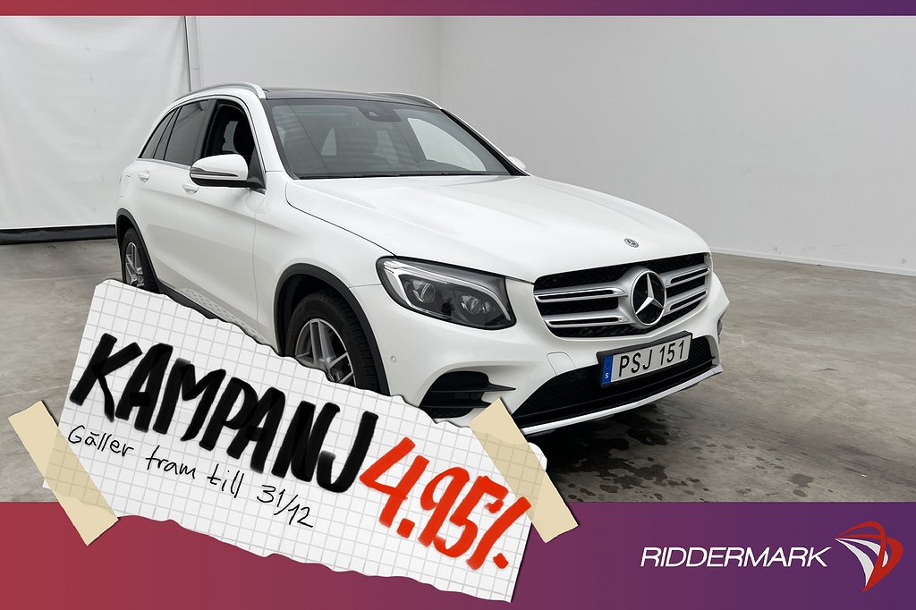 Mercedes-Benz GLC 220 d 4M 170hk AMG Pano Burm 4,95% Ränta