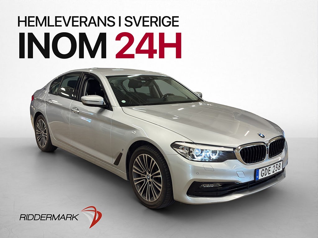 BMW 530e Sedan 252hk Sport line Navi Kamera Halvskinn