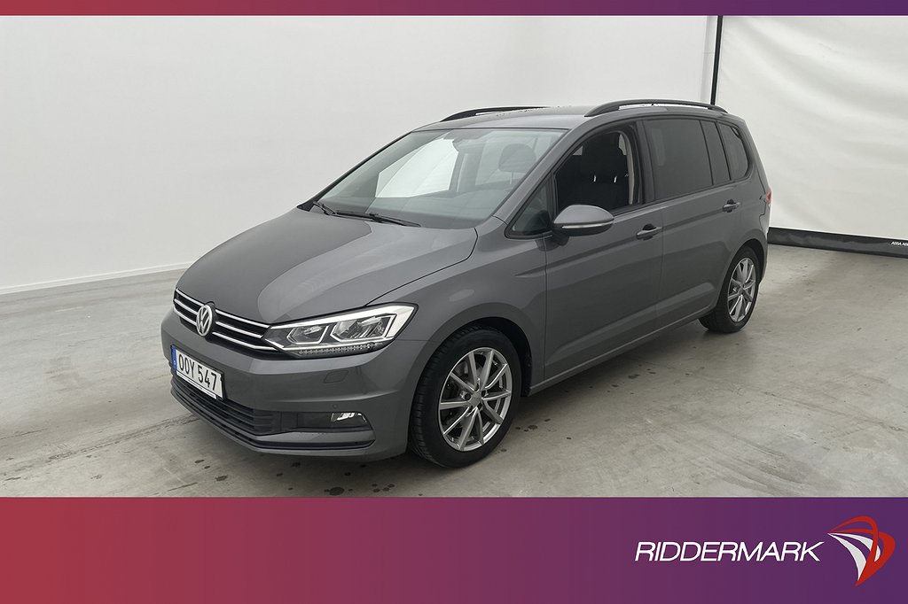 Volkswagen Touran TDI 115hk Plus Pkt 7-Sits Värm Kamera Drag