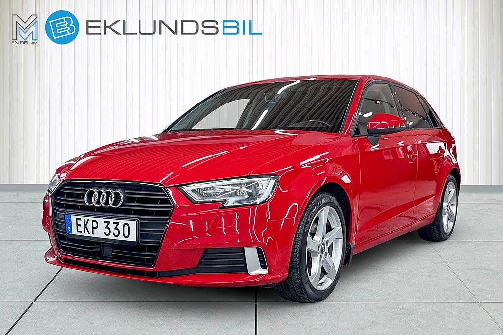 Audi A3 SB 1.0 TFSI S Tronic Sport Adaptiv farthållare Proline