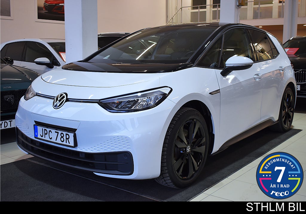 Volkswagen ID.3 Pro S 82 kWh Navi Värm Carplay 4.95% Ränta Moms