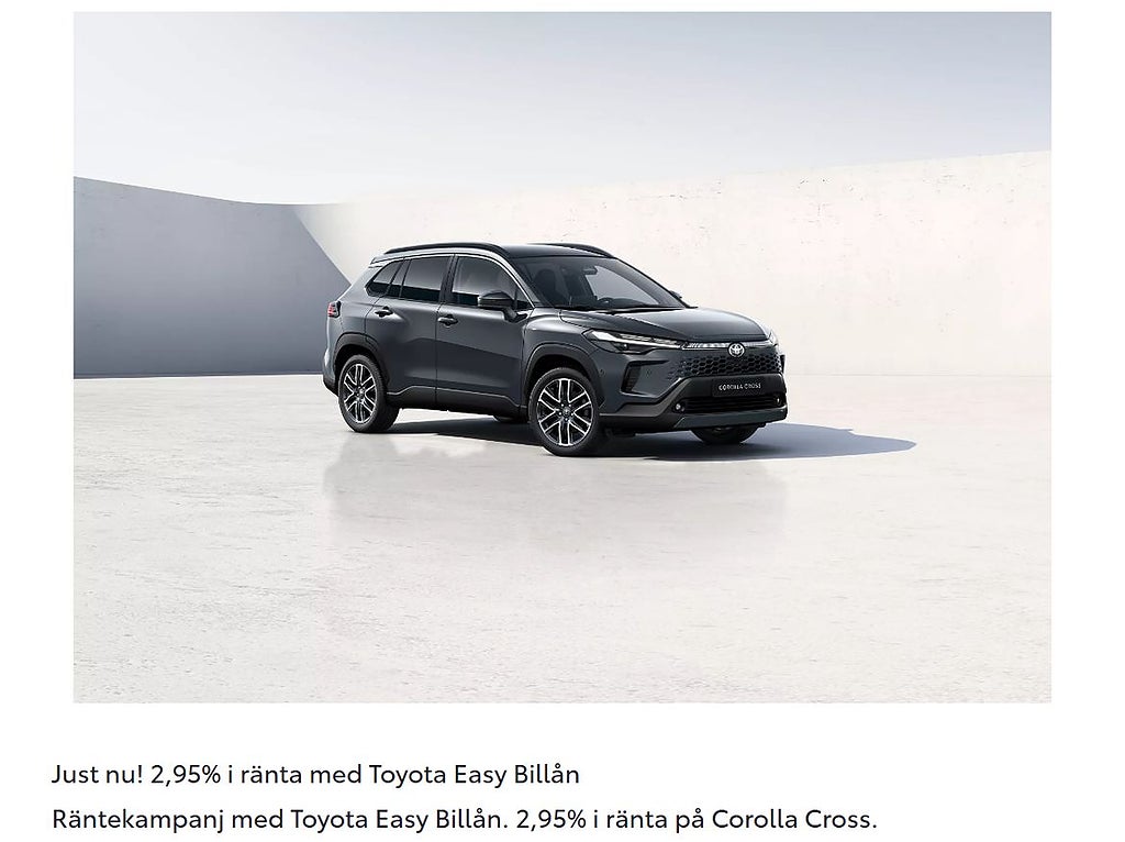Toyota Corolla Cross Hybrid Räntekampanj 2,95% Månadskostnad från: 254...