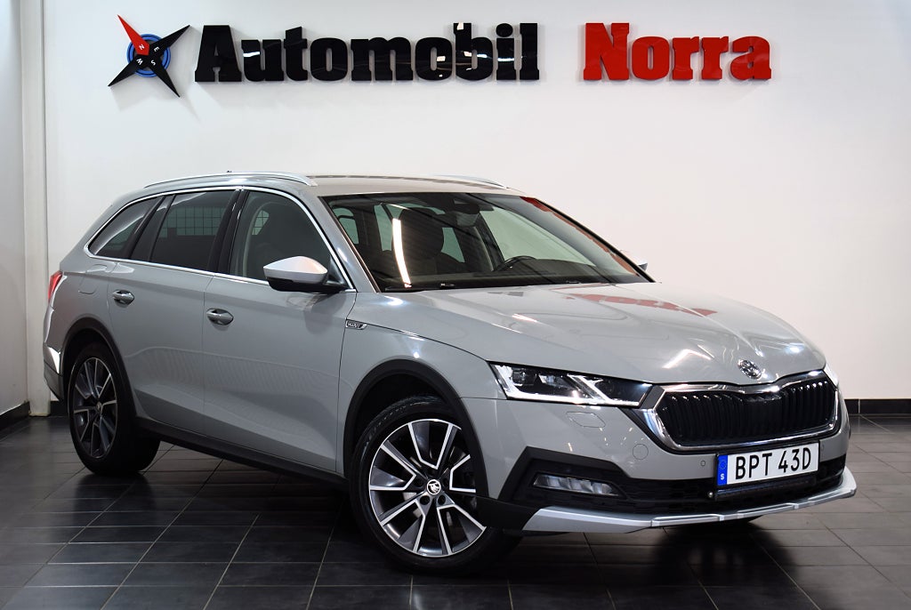 Skoda Octavia Scout 2.0 TDI 200hk 4x4 Auto Cockpit D-värmare Drag