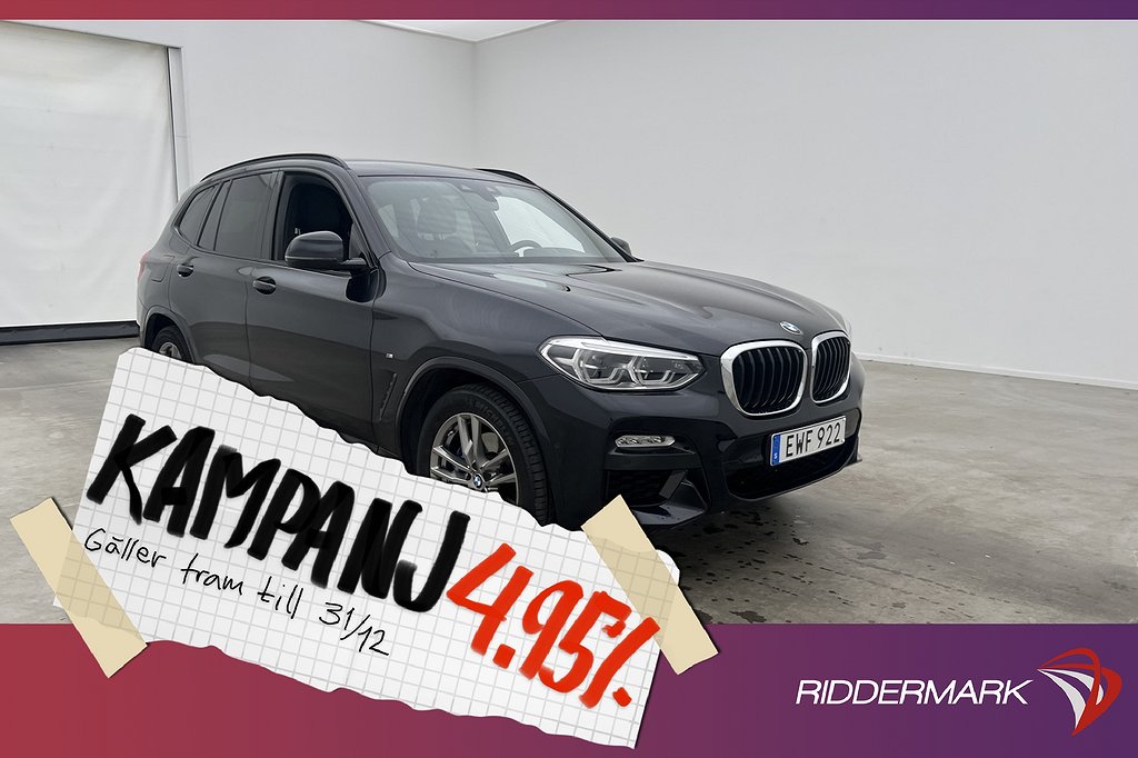 BMW X3 xDrive30i M Sport HiFi Kamera Navi 4,95% Ränta