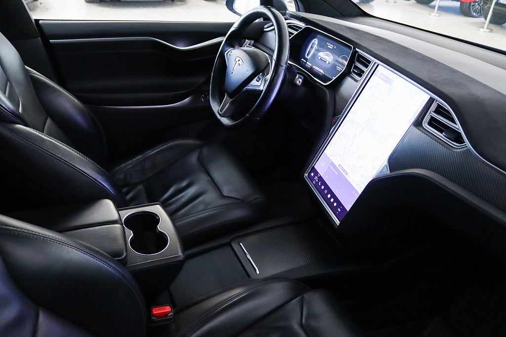 Tesla Model X 100D Luftfjädring Pano Dragkrok 6-Sits ( MOMSBIL )