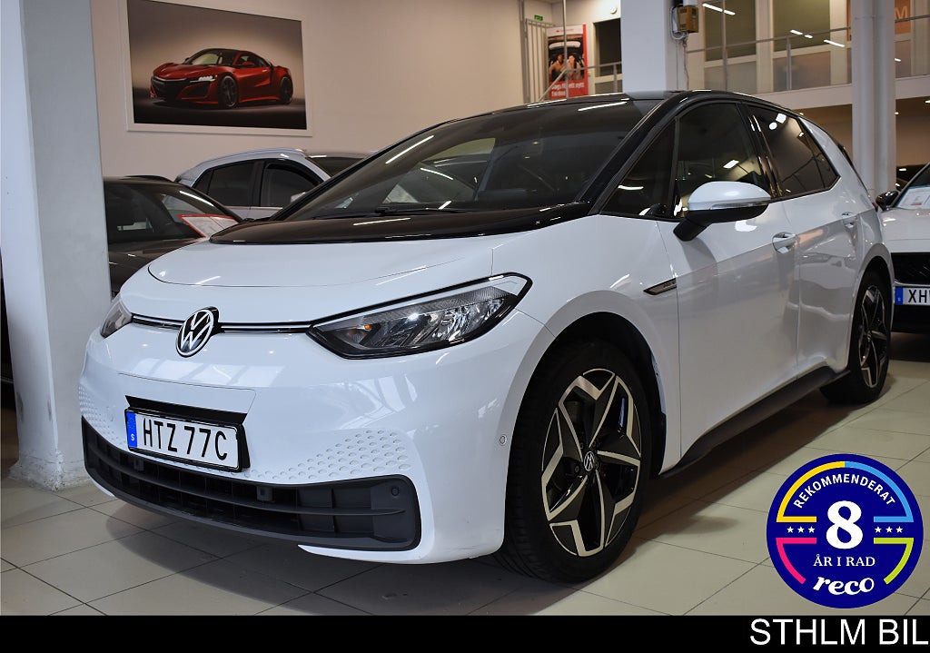 Volkswagen ID.3 82 kWh Pro S Long Range Värmare Navi B-Kamera LED
