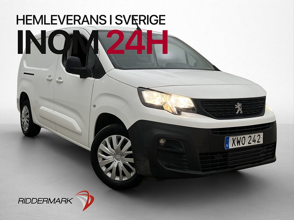 Peugeot Partner L2 Ny-Kamrem Värm Drag Kamera CARPLAY Moms
