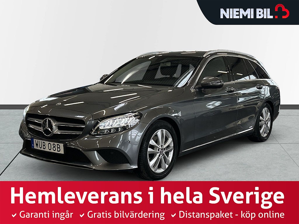 Mercedes-Benz C 200 T 9G-Tronic S&V-hjul/Halv/Skinn/Navi/Kamera/Drag