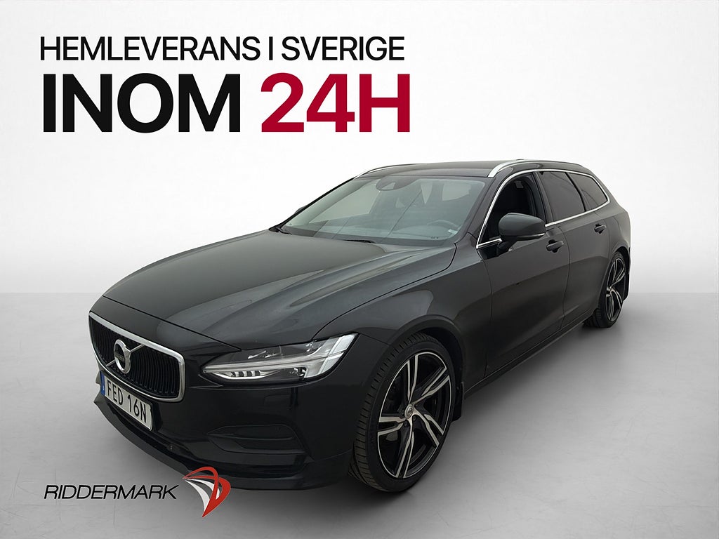 Volvo V90 D4 AWD 190hk Momentum Värm Drag Läder CarPlay Navi