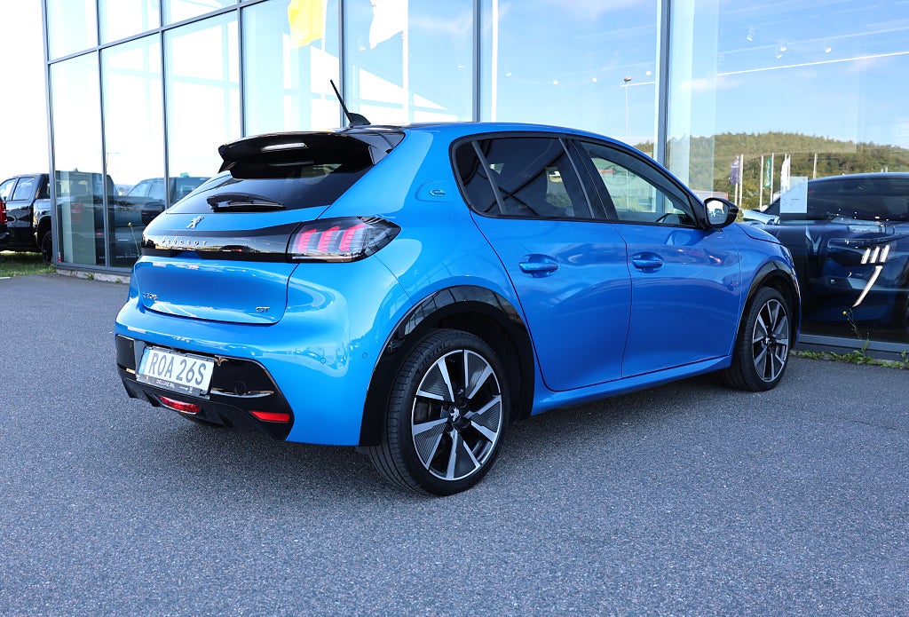 Peugeot E-208 GT Pack 50kWh 136hk Panoramaglastak Nyservad