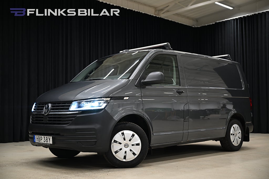 Volkswagen Transporter DSG 150HK Inredd|LED|Dubbelgolv|Drag|Värmare|Leasbar