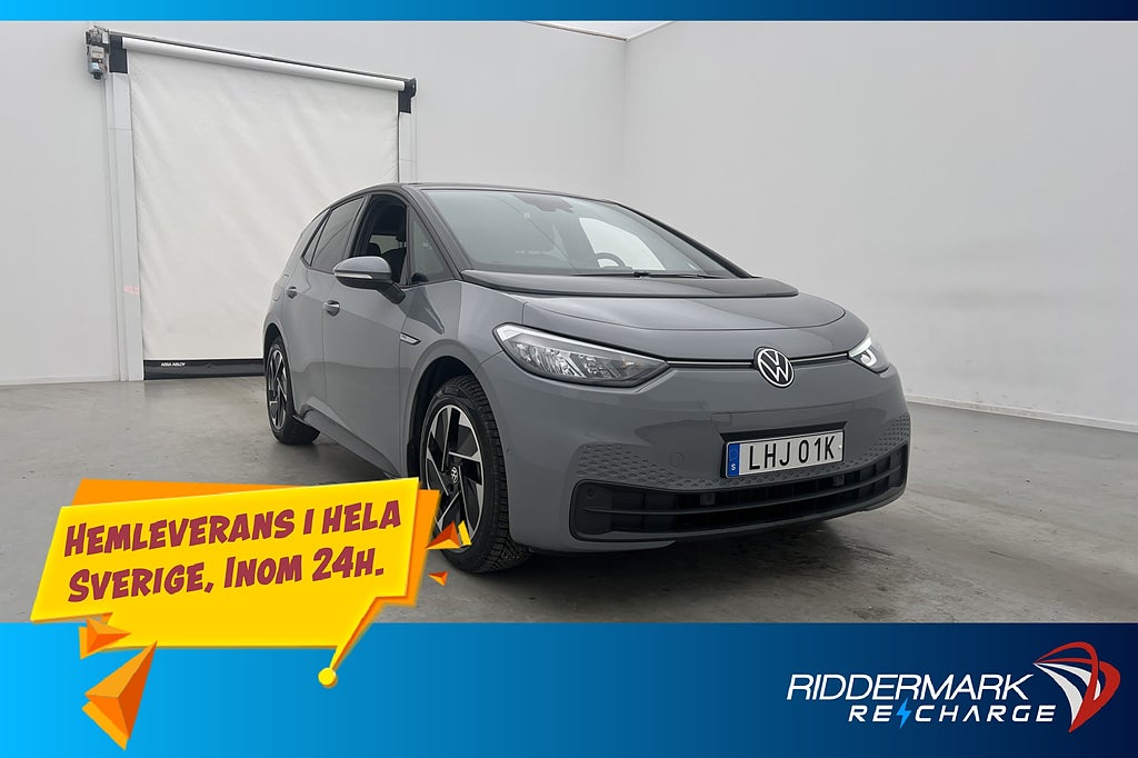 Volkswagen ID.3 Pro Performance 204hk Värmare Kamera CarPlay