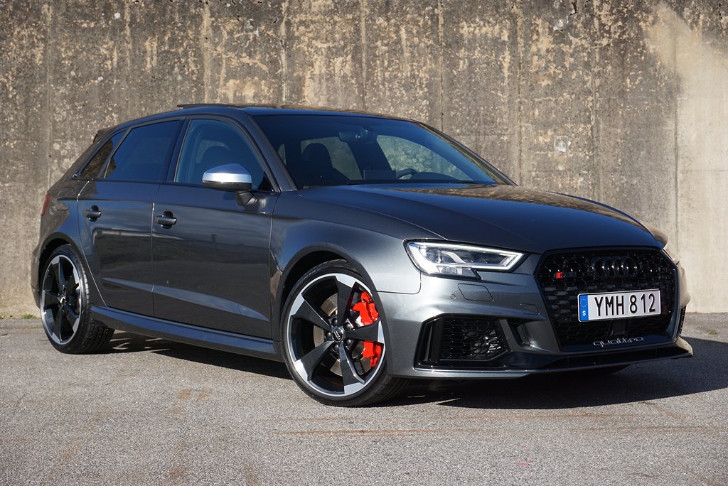 Audi RS3 Sportback 2.5 TFSI 400hk|1745mil|Cockpit|B&O|Pano|