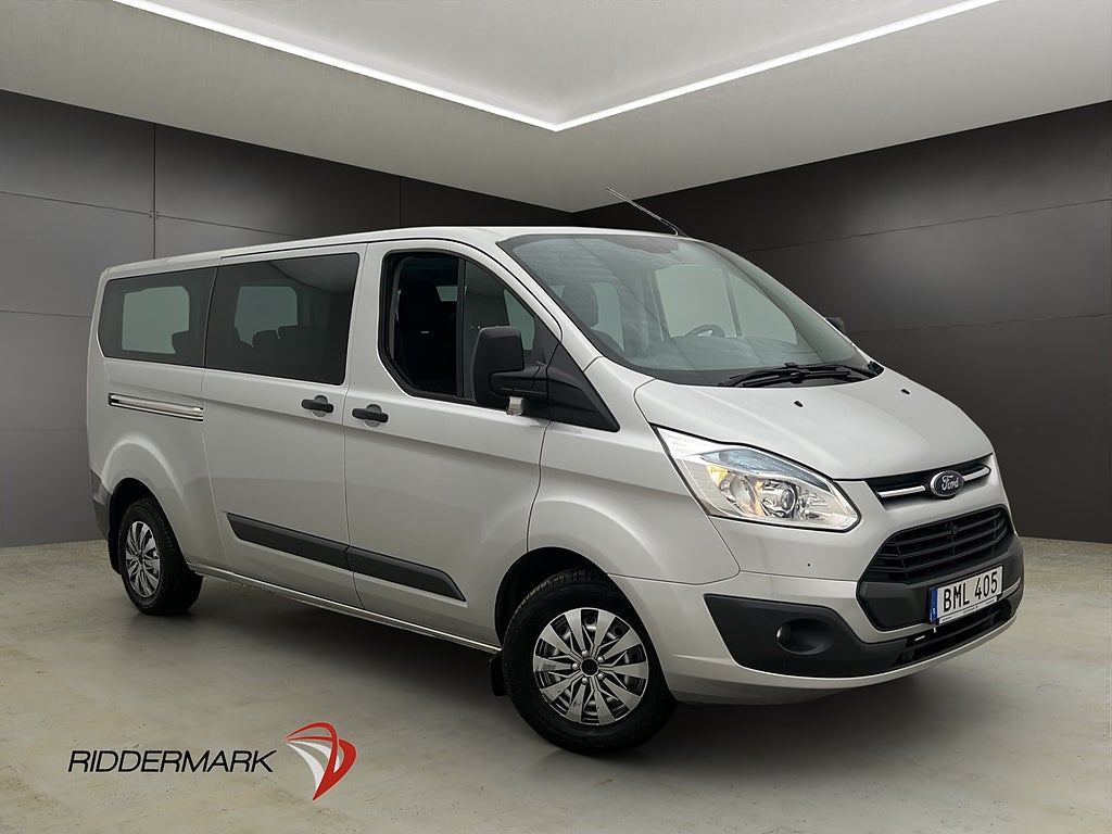 Ford Transit Custom Kombi Lång Värmare PDC Dragkrok 9-Sits