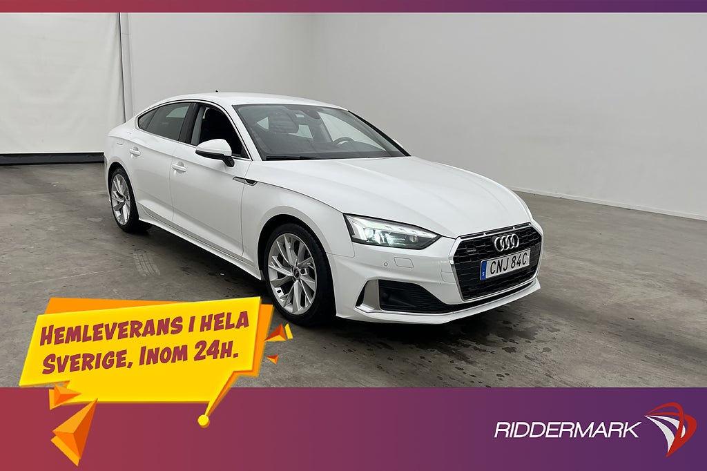 Audi A5 Sportback 45 TFSI Quattro 265hk Matrix Backkamera