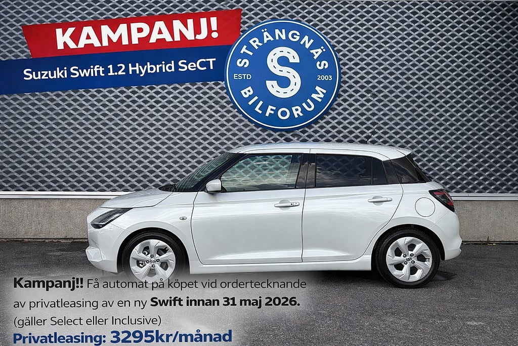 Suzuki Swift 1.2 Hybrid Select CVT. Kampanj! Automat på köpet!! 