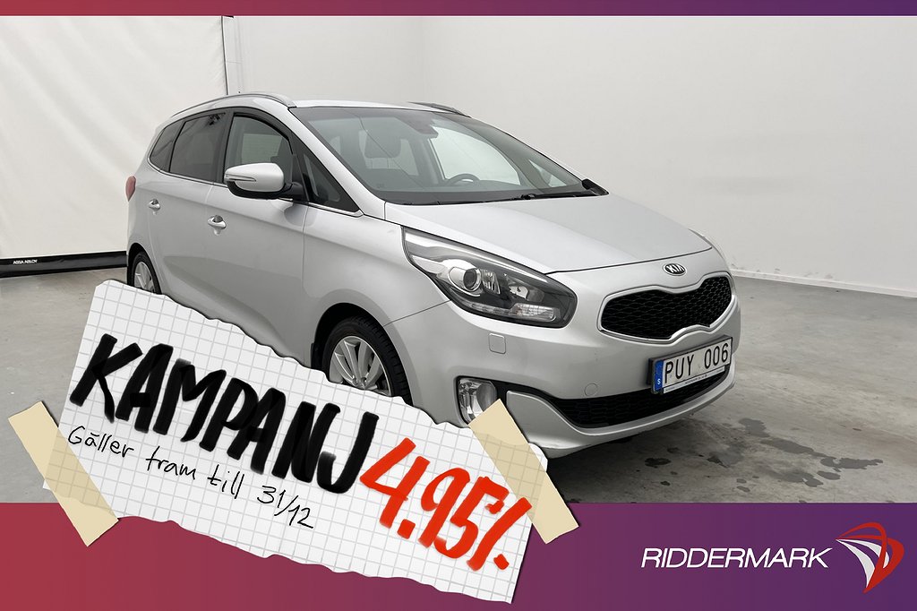 Kia Carens 1.7 CRDi 7-sits Rattvärme Sensorer 4,95% Ränta