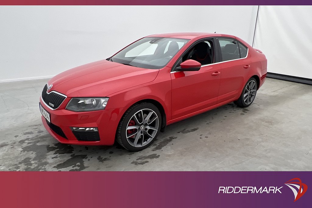 Skoda Octavia RS 220hk Canton Sensorer Halvskinn BT Dragkrok