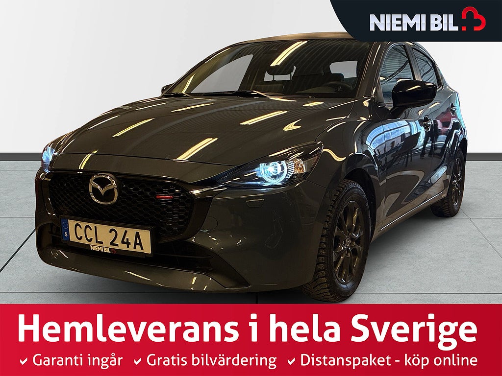 Mazda 2 1.5 SKYACTIV Sov-däck/Kamera/Mok-värm/Navi/P-sens