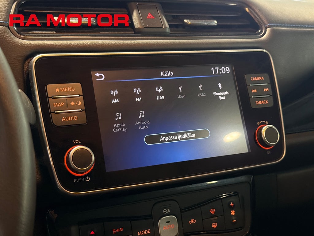 Nissan Leaf Tekna | 40kWh | 360° | Bose | Värmepump | Navi | Moms 2023