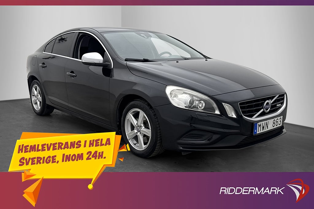 Volvo S60 T5 240hk R-Design P-Sensorer Halvskinn Farthållare