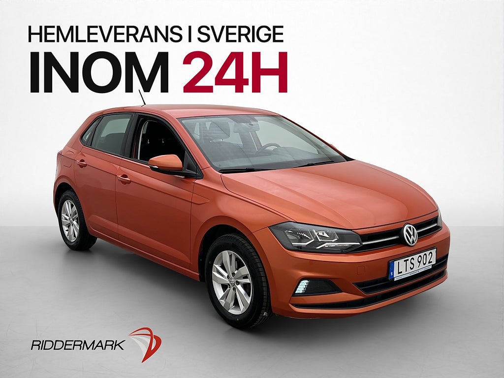 Volkswagen Polo 1.0 TSI 95hk Bluetooth Växelpaddar 0,46l/mil