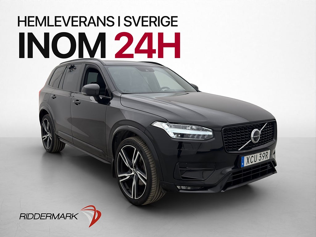Volvo XC90 B5 AWD R-Design 7-Sits B&W Luftfjädring Pano Drag