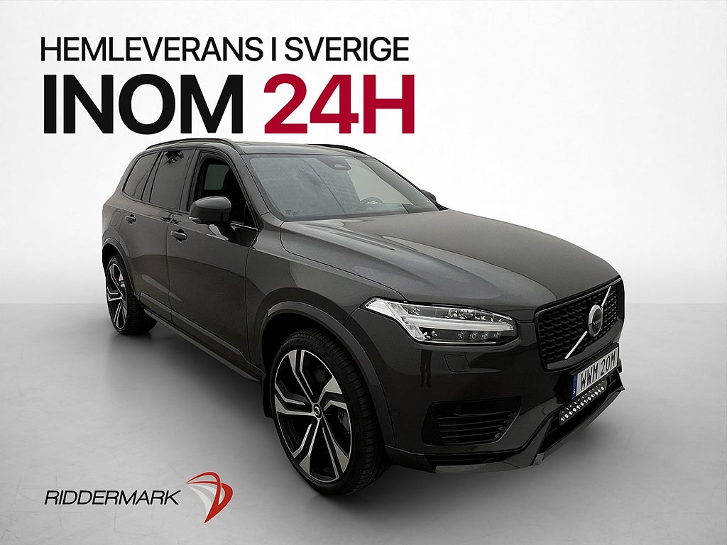 Volvo XC90 T8 AWD 456hk 7-Sits Ultra Dark B&W Pano Drag