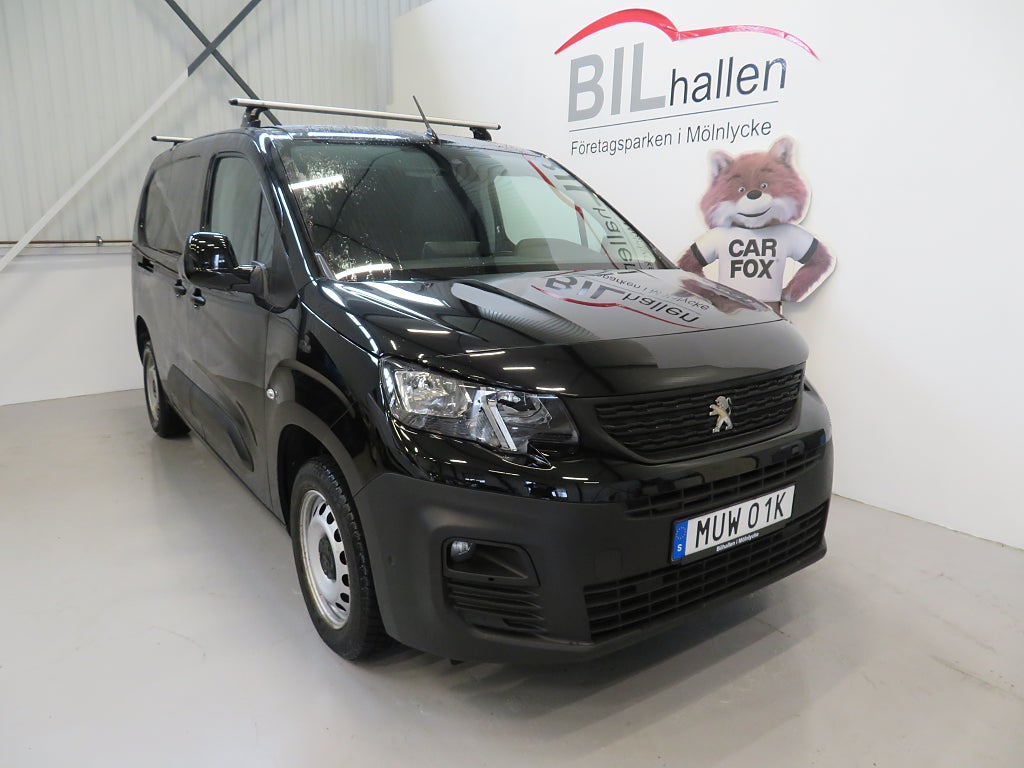 Peugeot Partner 1.5 BlueHDi 130HK PRO AUTOMAT L2 VÄRMARE DRAG TAKRÄCKE