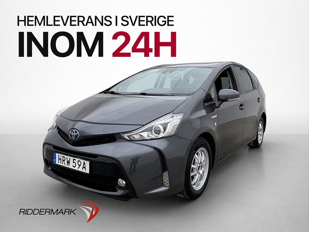 Toyota Prius Hybrid 7-Sits Kamera Farthållare Halvskinn