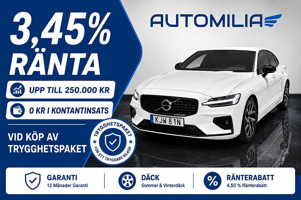 Volvo S60 B5 Geartronic R-Design, Euro 6, SUPERLÅG RÄNTA - 3,45%