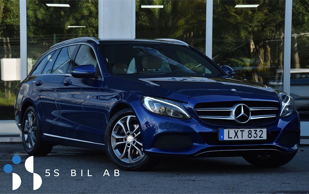 Mercedes-Benz C 200 T 7G-Tronic PANO DRAG SKINN GPS P SENSORER 184 HK  